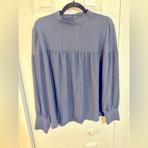 Navy Blue LOFT long sleeve blouse